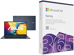 Notebook ASUS Vivobook 15, Intel Core i5, 16 GB, 512 GB SSD W11 Home, 15.6'' FHD, Quiet Blue -X1504VA-NJ1745W + Microsoft 365 Family (12 meses) até 6 usuários