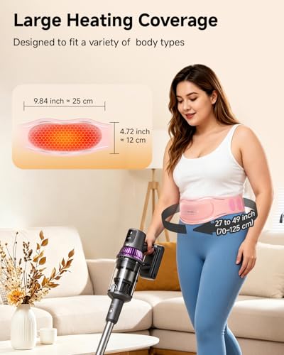 Image of Heating Pad for Period Cramps, Portable Heating Pad for Back - Instant Soothing Menstrual Cramp Relief, Cordless Heating Pads Rechargeable - FSA Eligible and HSA Eligible