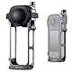 PGYTECH Kamerakäfig für Insta360 X5, Robustes Aluminium-Schutzgehäuse mit Schnellspannrad, Integrierte Kaltschuhmontagen & 1/4-Zoll-Gewinde, Silikon-Objektivschutz für Actionkamera-Rahmen