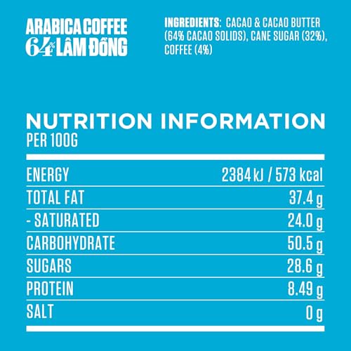 Marou Lam Dong Coffee Chocolate Bar, 80 GR