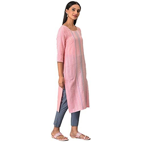 Image of Aurelia Women's Cotton Regular Fit Casual Kurta