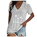 Tee Shirt Femme Été Confortable Shirt Col en V Profond Humour sans Manche Débardeur Femme Grande Taille Date d'anniversaire Bretelles Fines Tulle Confortable Uni