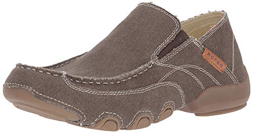 ROPER Mens Dougie Slip On Casual Shoes - Brown