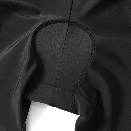 Terno masculino de triatlo com camisa de ciclismo com almofada de gel, macacão de ciclismo de manga