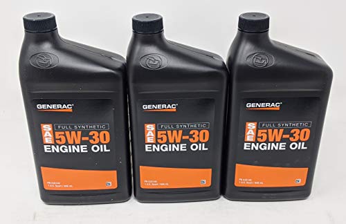 Generac Full Synthetic Motor Oil 5W-30 SN Quart Bottle Part#...