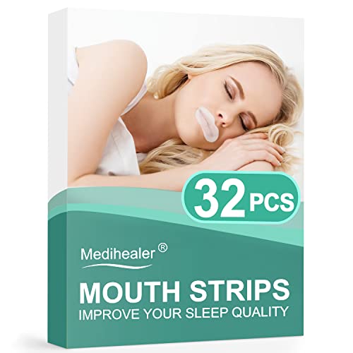 32PCS Mouth Strips for Mouth Breathers for Less Mouth Breathing, Advanced Gentle Sleep Strips Mouth Tape for Snoring, Improved Nighttime Sleeping & Instant Mouth-Snoring Relief