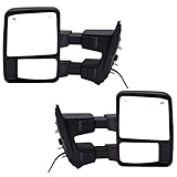 DEDC Pair 08-15 Fit for Ford Super Duty F250 F350 F450 Power Heated with Signal Light Towing Mirrors...