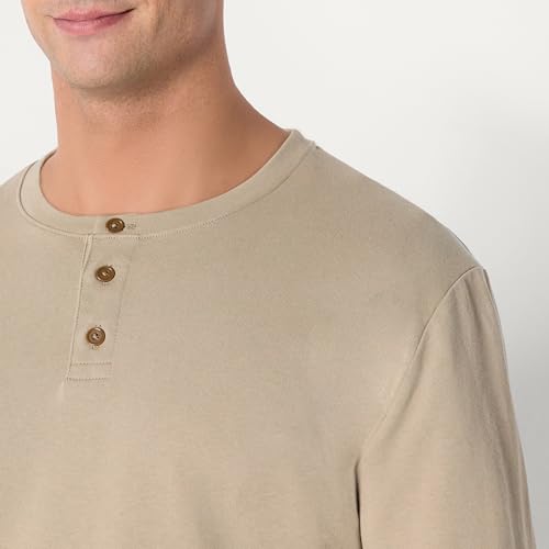 Image of Amazon Essentials Men's Long-Sleeve Henley Shirt