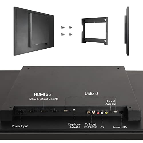 Soulaca 43Zoll 4K UHD Smart TV für Badezimmer,Digital/Analog-Tuner, Mirror Panel, Magic Remote, wasserdicht, Netflix, integrierte Lautsprecher,2024 Modell,SS550U22-430E029 – Bild 6