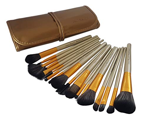 Urban Beauty 18 Piece Makeup brush Set (Beige)
