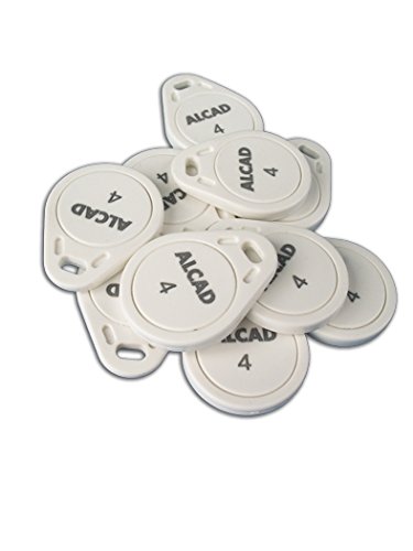 10 clés PROXIMITÉ RÉSIDENTS badge d'accès gris LAC-004 pour entrée immeuble