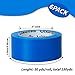 Oleitodh 6 Pack Blue Duct Tape Heavy Duty,8.3 Mil Thickness,2 Inches x 30 Yards,Strong Industrial Strength,Flexible,No Residue,Waterproof and Tear by Hand,Multi-Use for Indoor & Outdoor Repairs