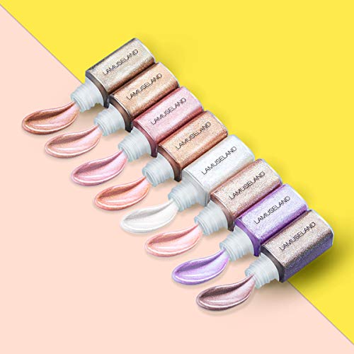 Ice Love Liquid Glitter Eyeshadow, 8Pcs/Set Aterproof Long Lasting Glitter Eyeshadow. #TOP2