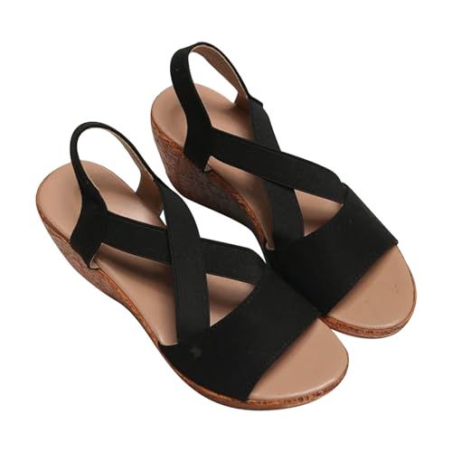 Sandalias cerradas por delante y chanclas de vestir de corcho para mujer