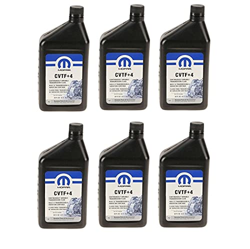 Mopar CVTF+4 Transmission Fluid Chrysler Jeep Dodge CVT Case 6 Quarts Original