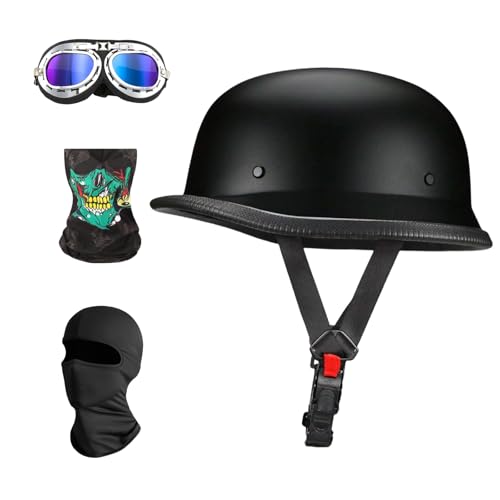 Motorcycle Helmet German Style Half Helmet for Adult Men Women