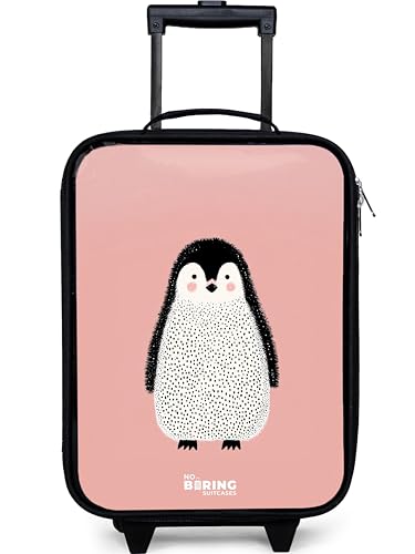 NoBoringSuitcases.com® Valise Enfant Compacte 48x31x19 cm Ultra Légère Bagages À roulettes LED...