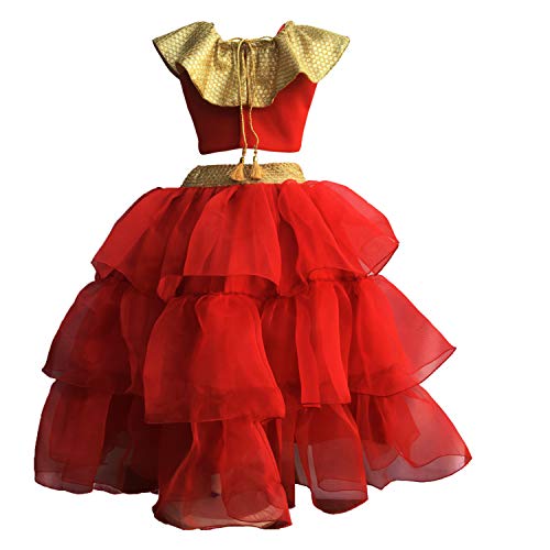 Image of Aglare Girl's Net Readymade Lehenga Choli