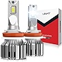 LASFIT H11 H8 H9 LED Light Bulbs, 2022 Super Bright H16 6000K Mini Size Easy Install, New Upgrade -Pack of 2