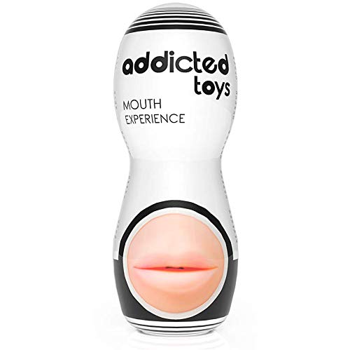 ADDICTED TOYS Masturbateur de Bouche, Jouet Intime pour Homme, TPR sans Phtalates, Modèle D-218461