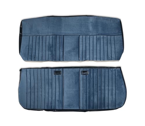 Brothers Trucks 05-322 Seat Upholstery Kit - Deluxe Pleat Cloth/Vinyl- Blue/Navy