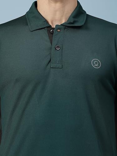 Image of CHKOKKO Men's Active Sports Wear Polo Half Sleeve Gym Tshirt with Button Collar Quick Dry Breathable Perfect for Workout Running Regular Fit Pack of 2
