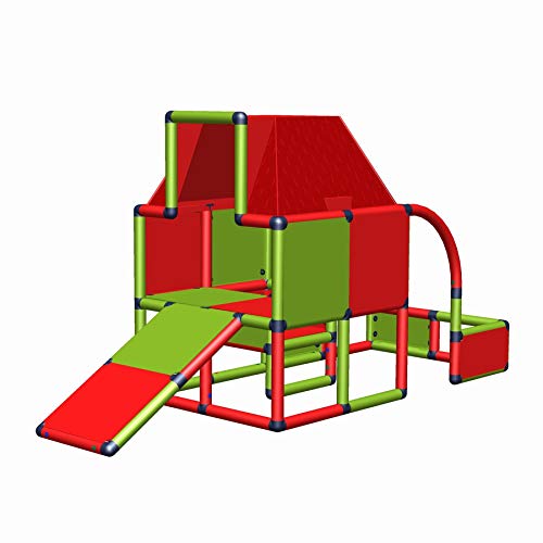 move and stic 6420 - Spielhaus Fabian mit Dach und Kleinkindrutsche ~ Indoor ~ Outdoor ~ Gartenhäuschen ~ Spielturm ~ Kletterturm move and stic 6420 - Spielhaus Fabian mit Dach und Kleinkindrutsche ~ Indoor ~ Outdoor ~ Gartenhäuschen ~ Spielturm ~ Kletterturm