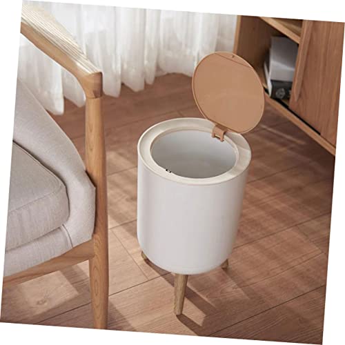 Caneca de basura rectangular de alta capacidad con tapa blanca miniatura 6
