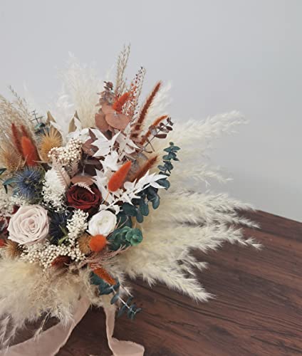 Ramo bohemio grande 3D para boda y damas de honor miniatura 5