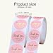 Thank You Stickers 1000 pcs, 1.5 Inch Thank You for Your Order Stickers for Packaging, Envelopes, Small Business (Pink)