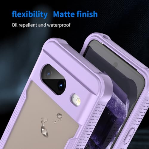 Coque Pixel 8 Google8 GKWS6 G9BQD violette rigide antidérapante - 6