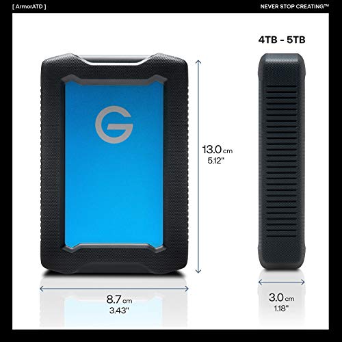 G-Technology 5 TB Water Resistant External Hard Drive - Image 4