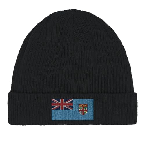 Bonnet en coton drapeau des Fidji en maille douce haut de gamme