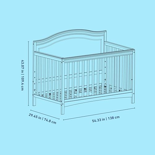 Image of Graco Paris 4-in-1 Convertible Crib, Sage