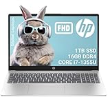 HP Laptop Windows de 15,6 polegadas com tela antirreflexo IPS Full HD Micro-Edge Intel Core i7-1355U 16GB RAM 1TB SSD Windows 11 Home Natural Silver 15-fd0182wm