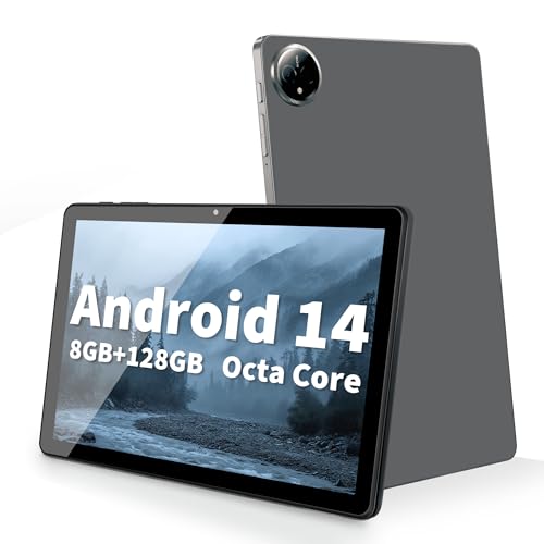 Veidoo 11-Zoll-Tablet, Android-Tablet mit 8 GB (4 + 4 Erweiterung) RAM, 128 GB ROM, 1 TB Erweiterung, 1280 * 800 In-Cell HD-Touchscreen, Octa-Core-Prozessor, WiFi 6, BT 5.0, Dual-Kamera (Grau)