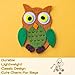 Aavedge Blue Owl Keychain, Key Chains Women Cute, Premium Enamel Cute Owl Durable Car Keychain for Women & Girls. Adorable Key Ring.