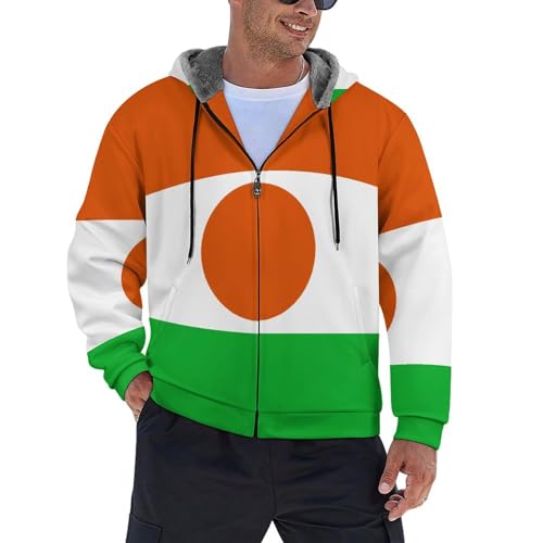 Chaqueta polar de hombre con cremallera para evitar el frío
