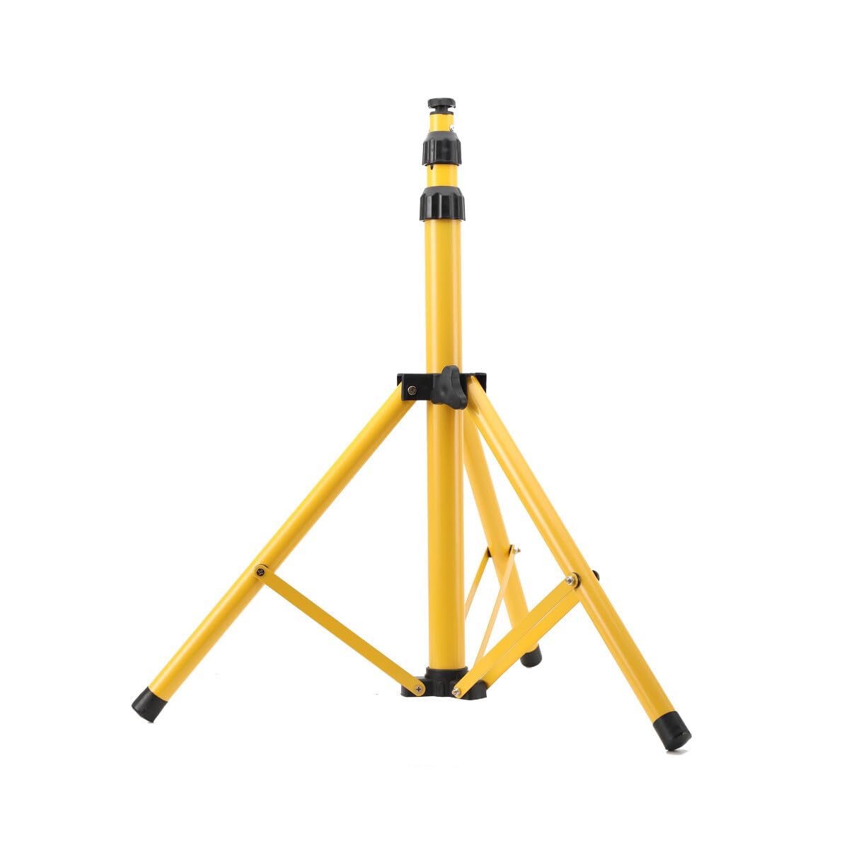 Cozyel Black Portable Floodlight Tripod Stand Camp Work Site Emergency Lamp Stand, Single Head, Retractable Frame, Flexible Adjustable Floodlight Tripod For Workshop, Garage, Construction, Basement