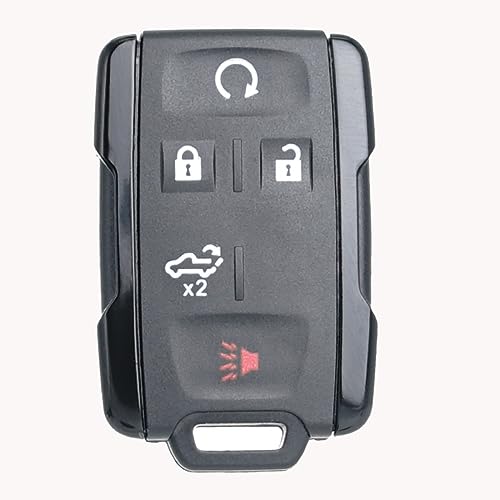 SUPALAND Keyless Entry Remote Start Control Key Fob Replacement Fits for Chevy Silverado GMC Sierra 1500 2500 3500 2019 2020 2021 2022 2023 M3N-32337200 Chrome 84209236 Tailgate Button