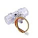 DN15 DC 5V 12V 1/2inch G1/2 Clear Water Flow Hall Sensor Switch Transparent Flowmeter Hall Sensor Counter 1.75MPa 30L/min