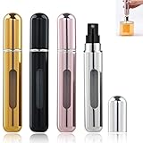 atomizador de perfume antiguo [Multiuso] -Botella de pulverización portátil, luz, compacta, adecuada para almacenar perfume, eliminación de maquillaje, etc. Ideal para colocar en su billetera, bolso, maleta, automóvil, bolsillo, bolsa de deportes, etc. Puede usar Es un regalo para su familia o amigos, que será un regalo sorpresa.