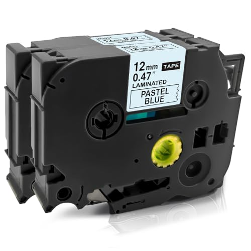 Wollsh �u���U�[�H�� �݊� TZe-MQ531 �~���L�[�u���[�n������ 2�Z�b�g ��12mm �y���� 8m�z �s�[�^�b�`�p P-touch�p �ėp �e�[�v�J�[�g���b�W ���x���e�[�v TZe