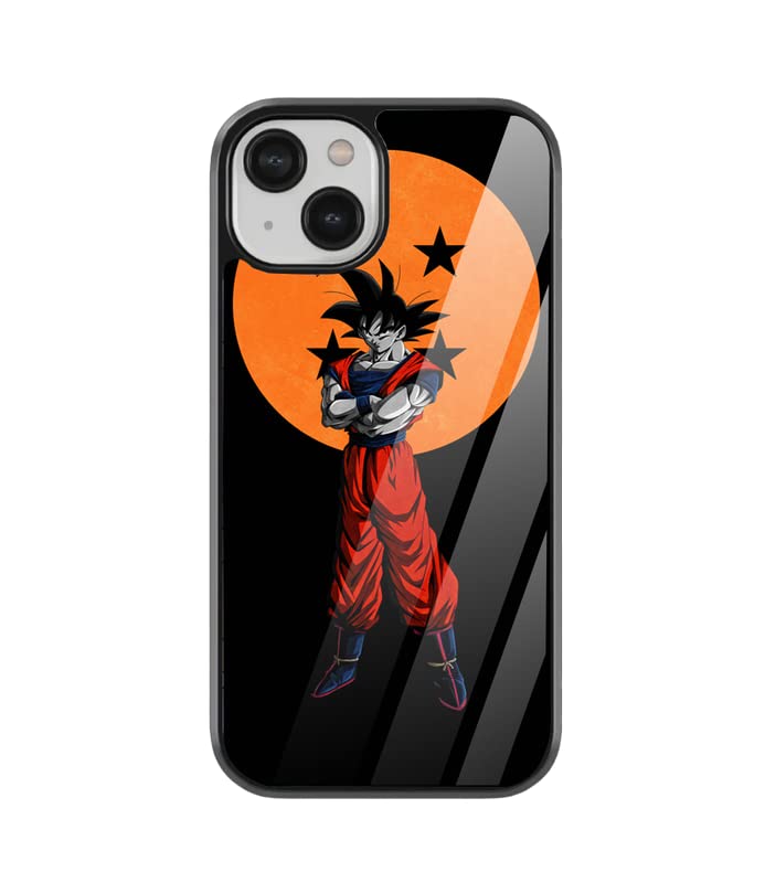 FOKAT Goku Digital Art Printed 2D Glass Finish Premium Apple iPhone 8plus/7plus Cover Black