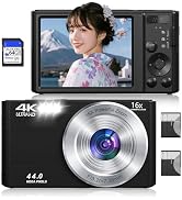 Amazon.co.jp: デジタルカメラ 4K FHD 4400万画素 コンパクトカメラ 16