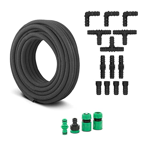 hillvert HT-COSTIGAN-15+ Tuyau poreux tuyau goutte à goutte (Longueur : 15 m, Débit maximal : 840 à 1 200 l/h, Pression : 4 bars) Cover