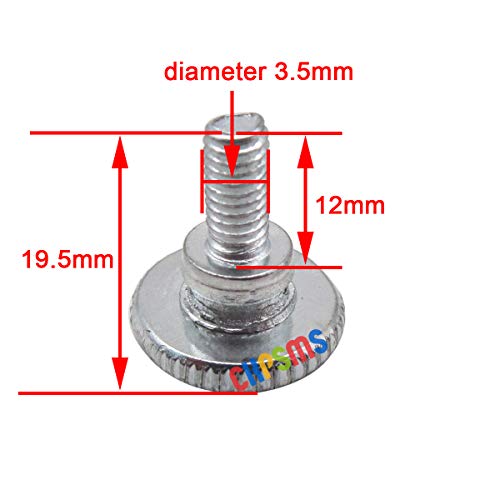 Tornillos de pulgar para pie prensatelas máquina de coser miniatura 2
