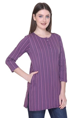 Image of Women Regular Fit Henley All Over Print T-Shirt (Combo of 2) | Small-5XL