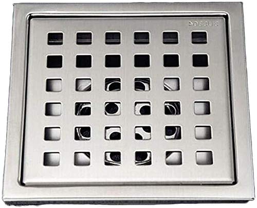 Quadratischer Duschablauf Aus Edelstahl 304, 15,2 Cm, Mattschwarz – Mit Haarsieb, Wasserdicht, CUPC-zertifiziert