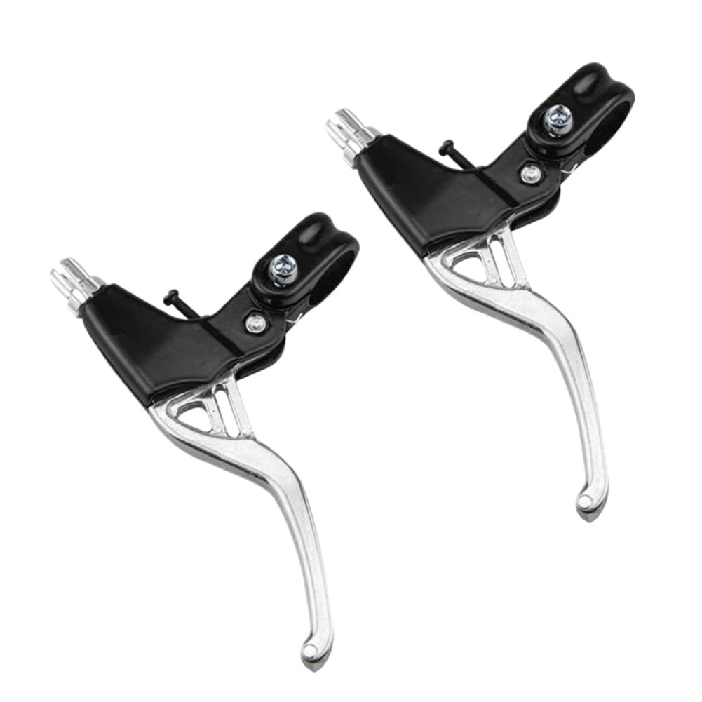 Nxmgzvrdn Silver Bicycle Brake Lever V-Brake Aluminium Mtb Mountain Bike Brake Handle 22Mm Compatible With Mountain Bikes(Silver)